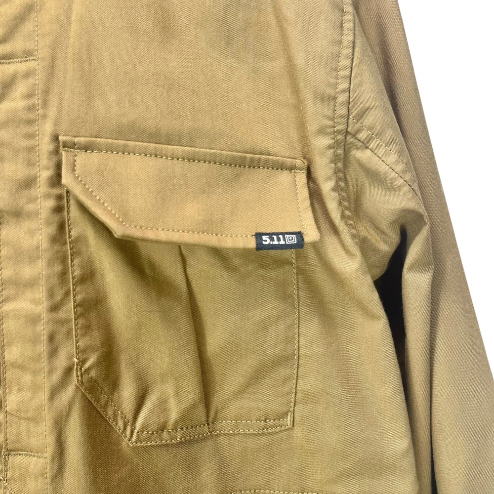 5.11 Tactical Men's XL Tan Military Utility Jacket Field Coat Workwear Outdoor - Picture 3 of 9